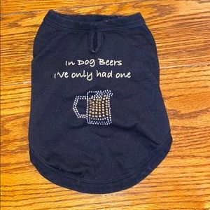 Doggie design black tee small